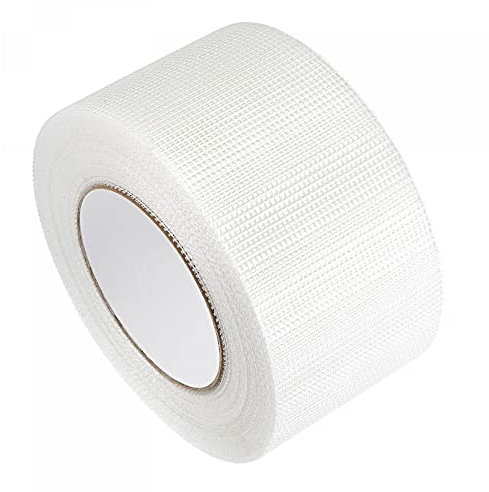 sourcing map Fugenband Trockenbau Selbstklebend Glasfaserkunststoff 3.2x164ft Pflaster 2mm Netz