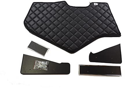 KRAM-TRUCK Armaturenbrett-Ablage, Gesteppte Abdeckung, LKW-Cockpit, TV-Rack, kompatibel mit Man TGX 2021 und Neuer, 10 mm Schaumstoff, Kunstleder, langlebig, verschleißfest, schwarz