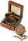 Thoreau's Go Confidly Quote Gravierter Kompass mit Holzkiste Religiöses Geschenk Konfirmationsgeschenk Taufgeschenk Bestes christliches Ostergeschenk für Männer Campingkompass Abschlussgeschenke