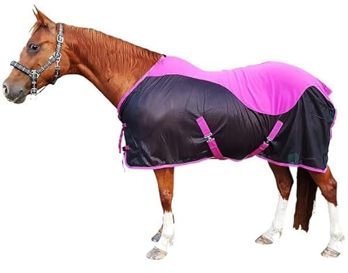 Brama-West Fliegendecke mit Fleeceeinsatz - Pferdedecke - Leichte Transportdecke Gr. 135cm