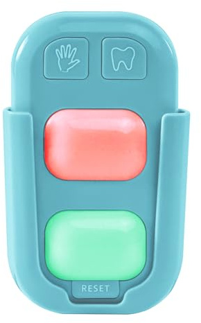 Kids 2 Minutes Teeth Brush and 20 Seconds Hand Washing Timer - Color Indicator Light Stick on Bathroom for Children Training Coach (Green)