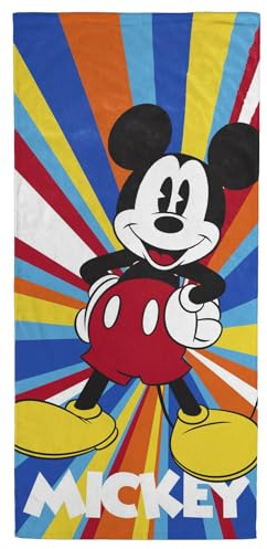 Jay Franco Disney Mickey Mouse Towel For Bath, Beach & Pool, 71cm x 147cm