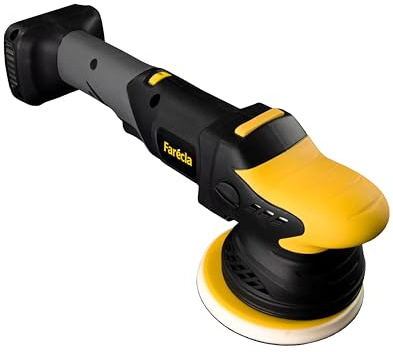Farécla G Plus Cordless Dual Action Polishing Machine Tool Only (GPT250) - 18V DA Polisher with 15mm Throw, Includes G3 Pro Polishing Pad Set, 2 Year Warranty