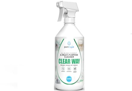 Pure Hygie Baby Child Pet Natural Safe Disinfectant Spray, Organic, pH Neutral, Multi-Purpose Cleaner, Chemical-Free, Alcohol-Free, 100% Natural Formula Vegan-Friendly | 500ML