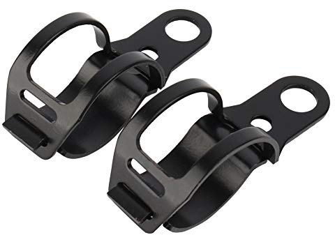 Soportes de Indicador de Motocicleta 30-43 Mm Soporte de Montaje de Señal de de Motocicleta Abrazaderas de Reubicación de Horquilla Abrazaderas de Soporte de Indicador de Luz de Negro Abraza