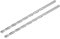 sourcing map HSS Haute Vitesse Acier Extra Long Hélicoïdal Foret Pointes 7mm Forage Diamètre 200mm Longueur 2 Pcs