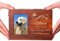 Buaodam Urna Cenizas Perro Personalizadas, para con Grabado Nombre, Fecha y Texto, con Ranura para Fotos, Caja de Madera de Recuerdo de Urna para Mascotas Personalizada para Perro, Gato (Escultura)