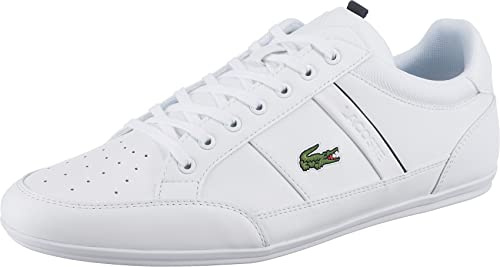 Lacoste Herren Low-Top Sneaker T-Clip 0120 2 SMA, Männer Halbschuhe,schnürschuhe,schnürer,Business,Freizeit,WHT/WHT (21G),42.5 EU / 8.5 UK