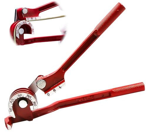 HOMURY 1 doblador manual de tubos: doblador de tubos 3 en 1, doblador de tubos de 180 grados, doblador de tubos de cobre y tubos de freno, doblador de tubos para tubos de cobre, aluminio y metal