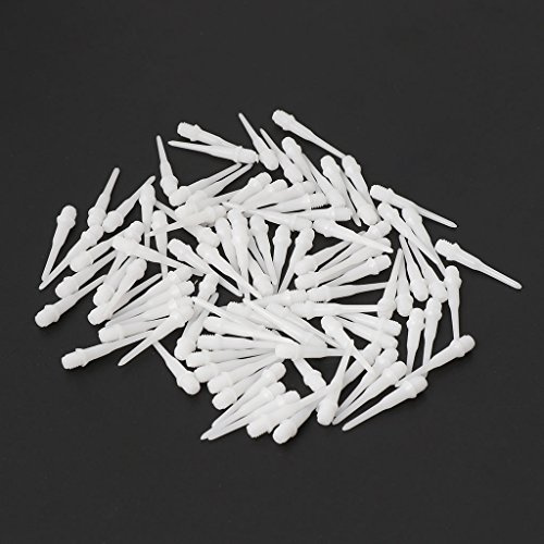 MISUVRSE Lot de 100 fléchettes à pointe souple en plastique de qualité supérieure - Spécial jeu électronique - Vols professionnels