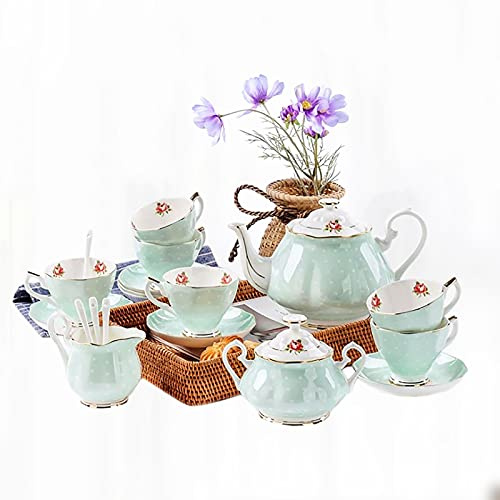 Tazza Da Caffè Set Da Tè Per Adulti Vintage Inglese 15 Porcellana Servizio Da Tè Tazze Da Caffè E Piattini Set Di 6 Per Tè Caffè, Pomeriggio Tea Party