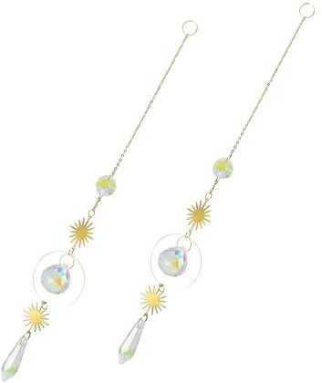 LINTRA Attrape-Soleil, Verre Cristal Attrape Soleil Cristal Suspendu, Décoration Suncatcher Pendentif, Décorations Suspendues, pour Décoration de Fenêtre, Jardin, Fête, Décoration de Mariage