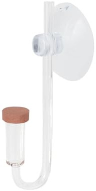 Haofy Aquarium CO2 Diffuser CO2 Atomizer Bubble Counch för Akvatiska Växter med Nano Keramisk Skivsugning Kopp Stabil Struktur Förhindrar Bakflöde