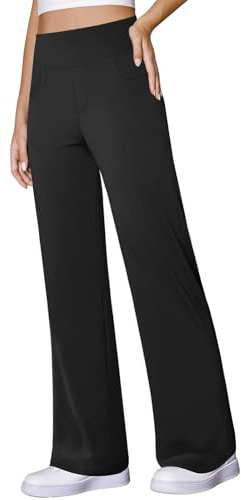 COPYLEAF Women's Wide Leg Yoga Pants with Pocket Dress Work Sweatpants