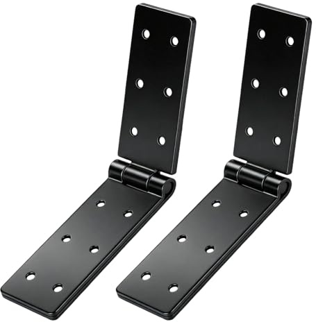 2 PzCerniere per Legno, Cerniere per Porte Pieghevoli, Cerniera per Legnos, Cerniere a Libro Carichi Pesanti, Cerniera Pieghevoli per Porte in Legno Ante Giardino Scatole Armadietti
