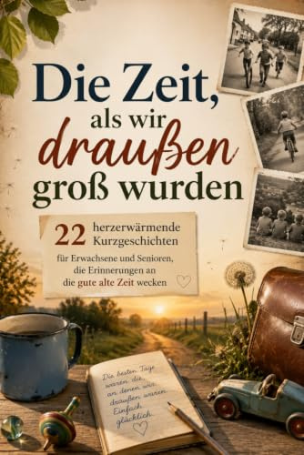Die Zeit, als wir draußen groß wurden: 22 herzerwärmende Kurzgeschichten für Erwachsene und Senioren, die Erinnerungen an die gute alte Zeit wecken