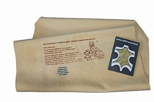 Reinigungszubehör Gamuza de piel auténtica natural, aprox. 30 x 45 cm, talla S