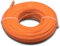 vhbw Universal Trimmer-Faden kompatibel mit Rasenmäher, Rasentrimmer - Ersatz-Faden, Orange, 3 mm x 15 m, Viereckig