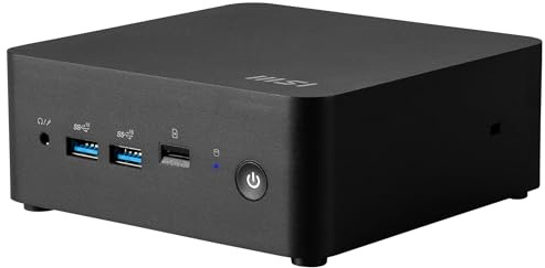 MSI Cubi NUC 1M Intel Core 7 150U Desktop PC, NUC, SFF, Mini Computer, HTPC, (16GB RAM, 1TB Storage, Windows 11 PRO), Intel Graphics/DDR5/Dual ThunderBolt 4/Dual HDMI/Dual LAN/WiFi 6E/BT 5.3/VESA