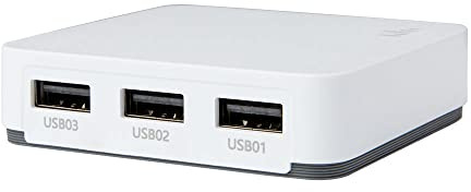 3 USB-portar WiFi-nätverks utskriftsserver – dela flera skrivare trådlöst för hem- och kontorsanvändning