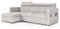 GREKPOL Sofa mit Schlaffunktion 160x220 - Beige Cord Sofa Poso - Ecksofa mit Schlaffunktion und Bettkasten - Sofa 3 Sitzer - Schlafsofa - Couch - Schlafsofa mit Bettkasten