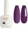 TUTUYU Dark Purple - Smalto gel per unghie, 12 ml, lampada UV a LED, colore: Viola