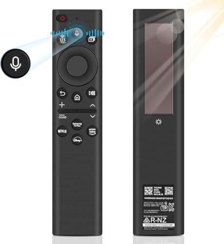 Mando a distancia de repuesto para Samsung, BN59-01385A, carga solar, mando a distancia por voz para Samsung Smart TV, universal, para mando a distancia Sam-Sung TV Neo LED Smart 4K HD TV blanco