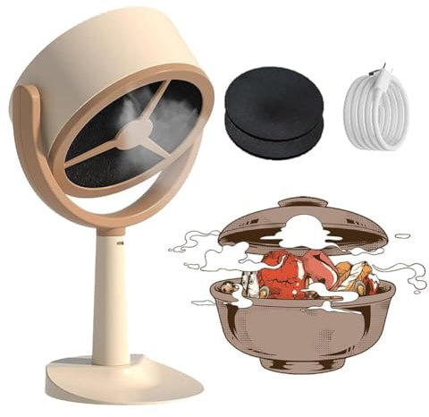 KJHYYPP Mini Portable Range Hood, Desktop Cooker Hood, With Strong Suction and Low Noise, Small Kitchen Extractor Fan, Multiple Filters Washable