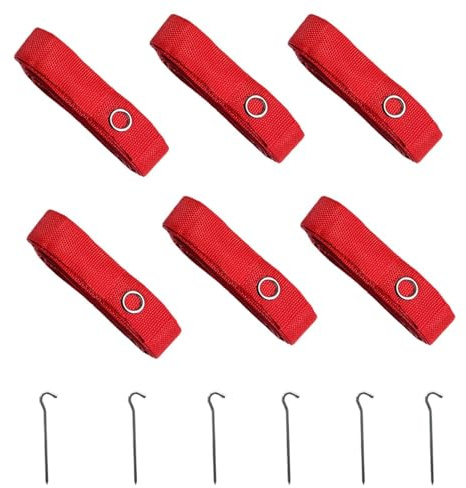 Beachvolleyboll gränslinjer – Nylon Sand Court Cords, justerbar Game Training Set | 26,3x52,6ft Officiell storlek 8m Längd 2,5cm Bredd Med 18cm Spikes Hållbar utrustning för Beach River Outdoor Matc