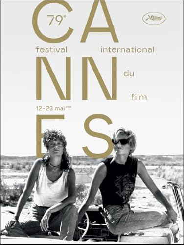Générique Cannes 2026 - Poster cinematografico originale del festival (piccolo formato 60 x 40 cm arrotolato) omaggio a Tony Scott Geena Davis Susan Sarandon