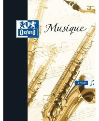 Oxford 28885 Cahier Piqûre Musique C Hanta Couverture Pelliculée Lavable A4 210 x 297mm Papier Vert