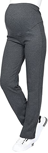MijaCulture Graviditetsbyxor/yogabyxor med extra magpanel/mammamode 3010, Mörkegrau, L