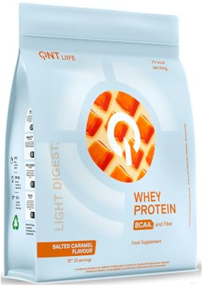 Qnt lätt Digest Whey Protein saltad karamell, 500 g