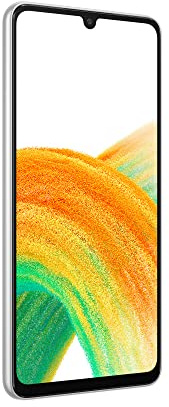 Samsung Galaxy A33 5G Android-Smartphone, Infinity-U FHD+ Display Super AMOLED 6,4 Zoll¹, 6 GB RAM und 128 GB interner Speicher, erweiterbar², Akku 5.000 mAh, Awesome Weiß [Italienische Version]
