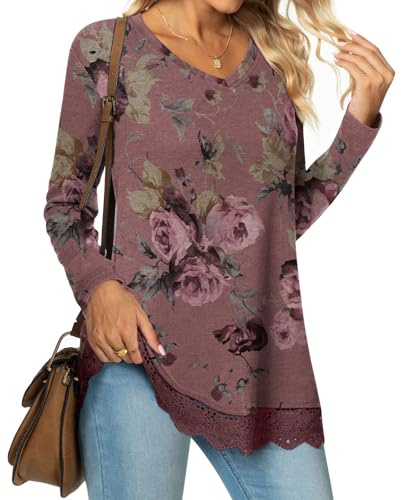 Netsmile Womens Summer Casual Sleeveless Chiffon Tops Pleated Shirt Loose Blouse for Leggings | Plus Size Loose Fit Dressy Sweatshirt Winter Fashion Clothes V-Neck Lace Hem Sweaters Halloween Outfits