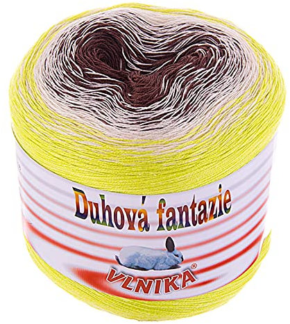 200g Bobbel Wolle 4-fädig Farbverlaufsgarn Fantazie Häkelgarn Strickgarn, Farbwahl, Farbe:lemon butterfly