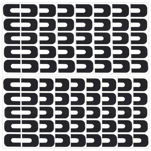 Classicseali Lot de 150 pochoirs pour vernis à ongles, aide à la peinture des ongles, pour renverser le vernis à ongles, accessoires d'outils de base pour le nail art (noir)
