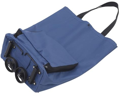 WEKADRIN Carrello della Spesa Pieghevole con Ruote e Borsa Portaoggetti Grande Capacità Portatile e Facile da Trasportare per Shopping e Supermercato