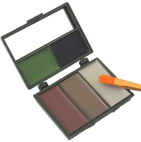 Générique Maquillage De Camouflage pour - 5 Couleurs Fournitures De Camouflage Extérieur | Peinture Maquillage Paintball Visage | pour Camping Randonnée Spectacles Fêtes Déguisées Événements À