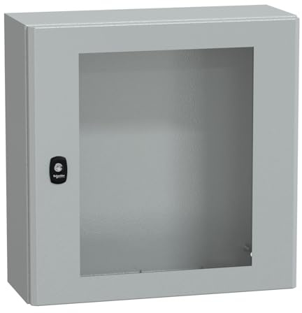 Schneider NSYS3D5520T Spacial S3D Tspt Porte sans plaque de montage H500 x L500 x P 200 IP66 IK08 RAL7035 Gris