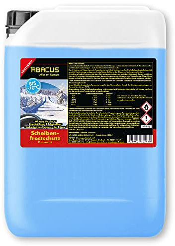 ABACUS® Anticongelante para parabrisas hasta -70 °C, anticongelante concentrado, anticongelante, con grifo, 25 litros (1225.25a)