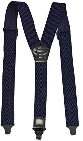 Olata Bretelles en Y Résistantes pour Aéroports avec Pinces en Plastique - 4 cm. Bleu Marine