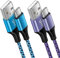 Cable USB C Charge Rapide,[2M+2M] Câble USB vers USB C.Cable Type C Nylon Câble USB C Charge Rapide pour Samsung Galaxy S25 S24 S23 FE S22 S21 A56 A55 A54 A35 A34 A16 A15 A14 A13, iPhone 16 15