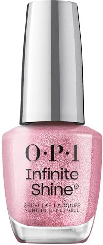 OPI Infinite Shine Nail Polish - Shined, Sealed, Delivered - Gel Like & Long Lasting Berry Pink Nail Polish - with Pre-Cured Gel Technology & OPI Pro-Wide Brush (15ml)