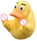 BommFu Middle Finger Duck | Little Duck Ornament - Funny Middle Finger Duck | Garden Statue | Cute Finger Duck Figurines Ornament - Rude Duck Car Interior Decor