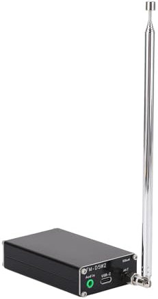 Estación de Transmisión FM Estéreo Portátil Transmisor de Transmisión FM para Automóvil Frecuencia Ajustable de 76 a 108 MHz, Distancia de Transmisión 2000 Metros / 6561,7 Pies