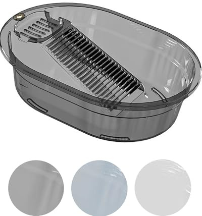19 Inch Large Washboard For Hand Washing Clothes Basin With Washing Board For Laundry Wash Board For Laundry Laundry Washboard For Hand Washing Clothes Pants Towels Socks Etc (Transparent Gray)