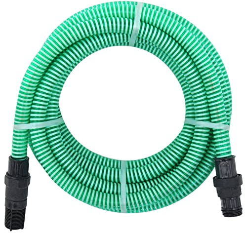 ShGaxin Tuyau d'aspiration avec connecteurs PVC 10 m 22 mm vert, tuyau pompe à eau, tuyau d'arrosage - SPU:151072