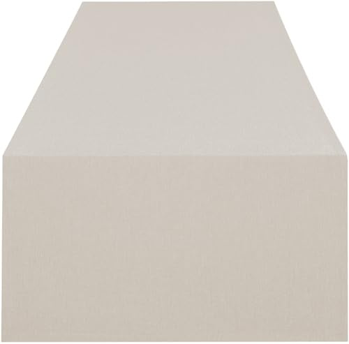 Camino de mesa Wien Home, moderno mantel con protección antimanchas para todo el año, color beige y gris arena, 40 x 140 cm