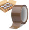 GIANTO 6 Rotoli di Nastro Adesivo Marrone, h 50 mm x L 66 metri Rotolo Avana Grande per Imballaggio, Spedizioni, Pacchi, Cartoni, Resistente, Made in Italy (Set 6 pz)